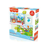FP 13407 Fisher Price Baby Puzzle City Fun Picnic 2 en 1